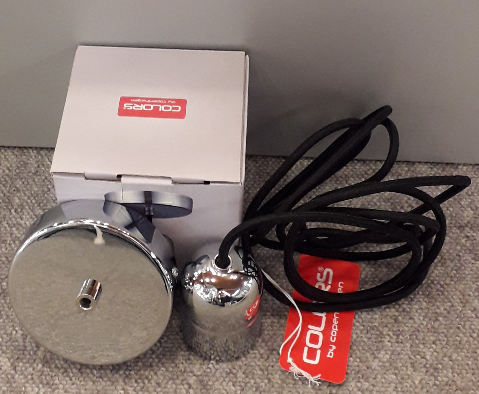 colors fatningssæt crome sort m linje